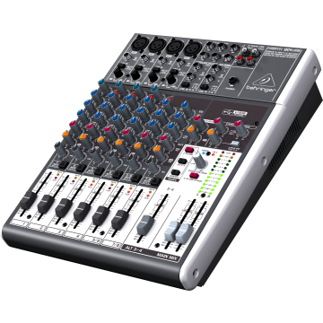 Behringer XENYX 1204USB keverő XENYX mikrofon előerősítővel 12 bemenet 2-Bus
