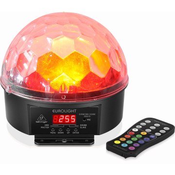 Behringer EUROLIGHT DIAMOND DOME DD610-R RGBWA UV LED tükörgömbös lámpa