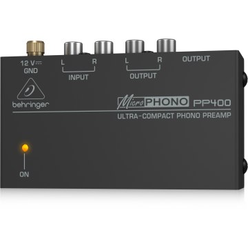 Behringer MICROPHONO PP400 ultra-kompakt lemezlejátszó előerősítő