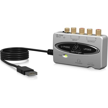 Behringer U-PHONO UFO202 USB/audio interfész beépített phono előfokkal