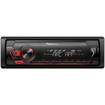 Pioneer MVH-S120UI USB/AUX autóhifi fejegység, piros