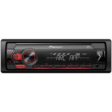 Pioneer MVH-S220DAB autóhifi fejegység, piros