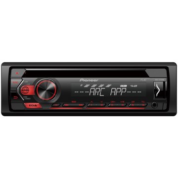 Pioneer DEH-S120UB CD/USB/AUX autóhifi fejegység, piros
