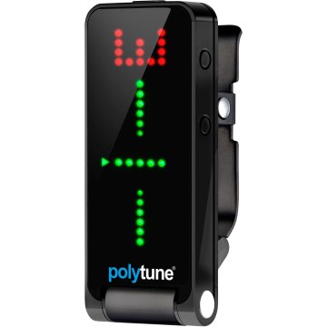 TC Electronic PolyTune Clip csíptethető hangoló, fekete