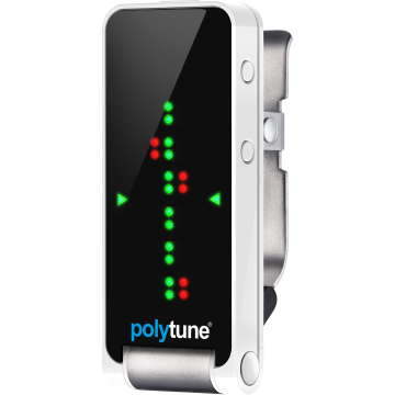 TC Electronic PolyTune Clip csíptetős polifónikus hangoló, ezüst