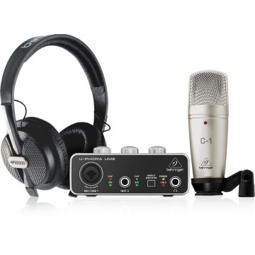 Behringer U-PHORIA STUDIO komplett recording/podcasting csomag