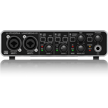 Behringer U-Phoria UMC204HD USB audió interfész