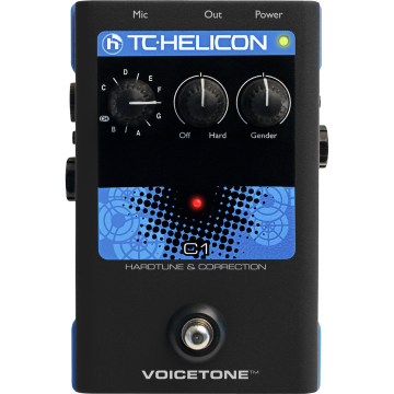 TC Helicon VoiceTone C1 ének hardtune és korrektor pedál
