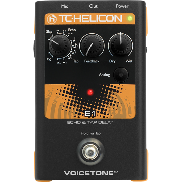 TC Helicon VoiceTone E1 ének echo/delay pedál